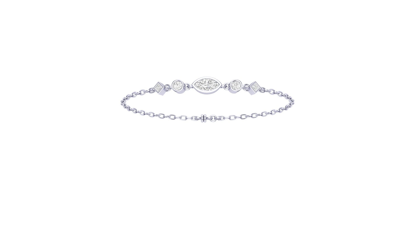 1.00 ctw Lab-Grown Diamonds | Designer Bracelet