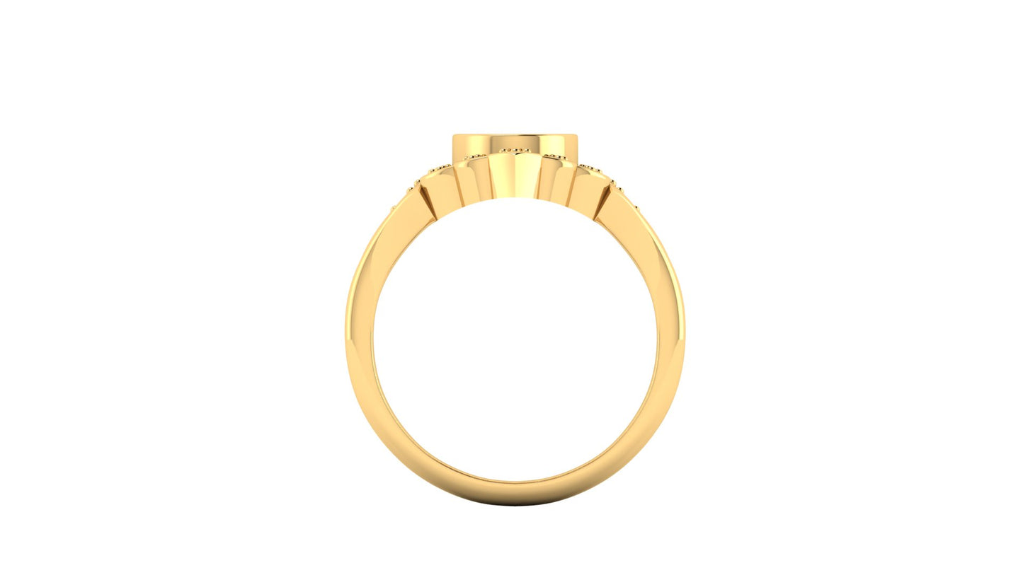 1.10 ct Oval Cut Center Lab Grown Diamond | Color: E | Clarity: VVS | 0.45 ct Lab Grown Side Diamonds. | Designer Ring.