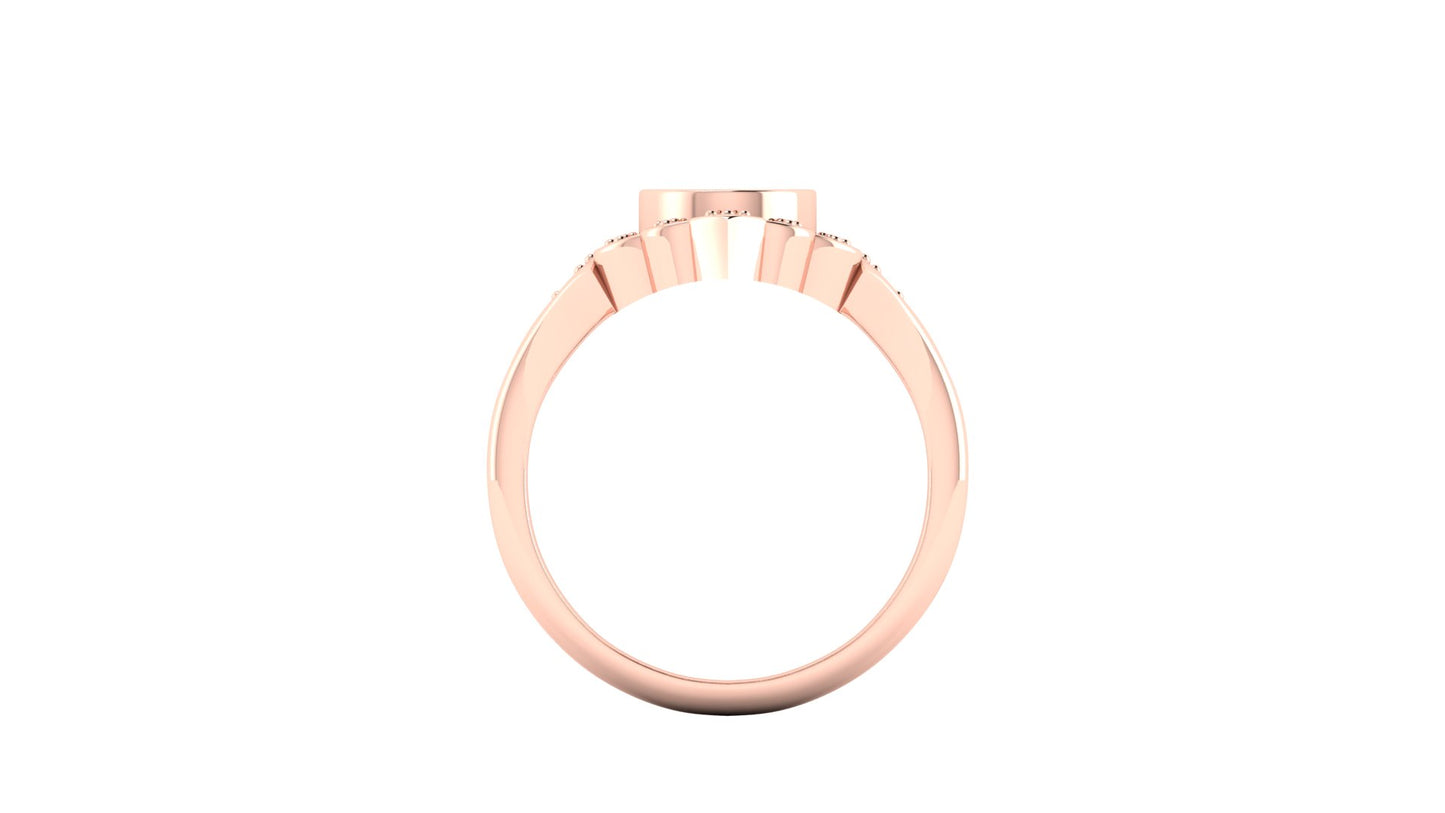 1.10 ct Oval Cut Center Lab Grown Diamond | Color: E | Clarity: VVS | 0.45 ct Lab Grown Side Diamonds. | Designer Ring.