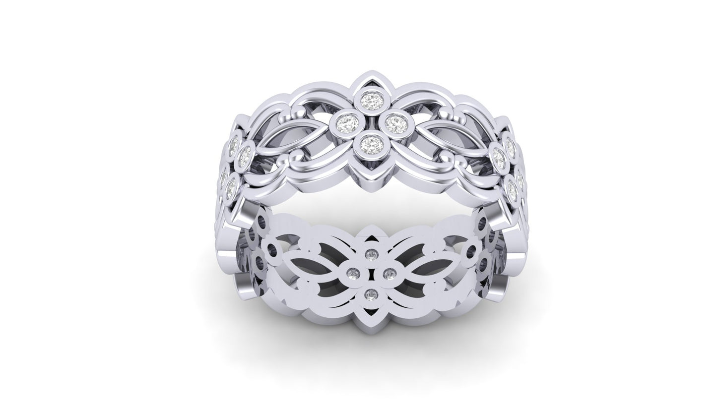 0.20 ctw Lab-Grown Diamonds | 7 Gram | Designer Band.