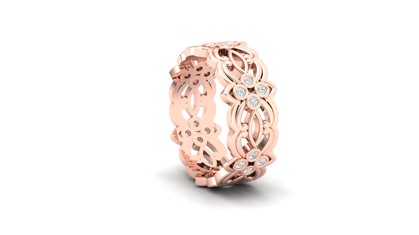 0.20 ctw Lab-Grown Diamonds | 7 Gram | Designer Band.