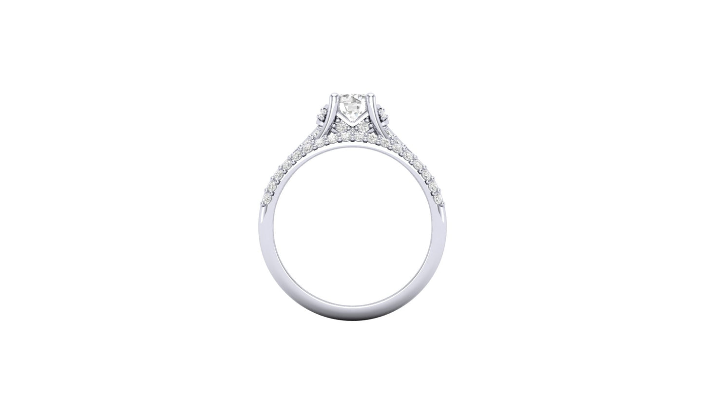 1.50 ctw Round Shape Lab Grown Diamonds | Designer Ring.