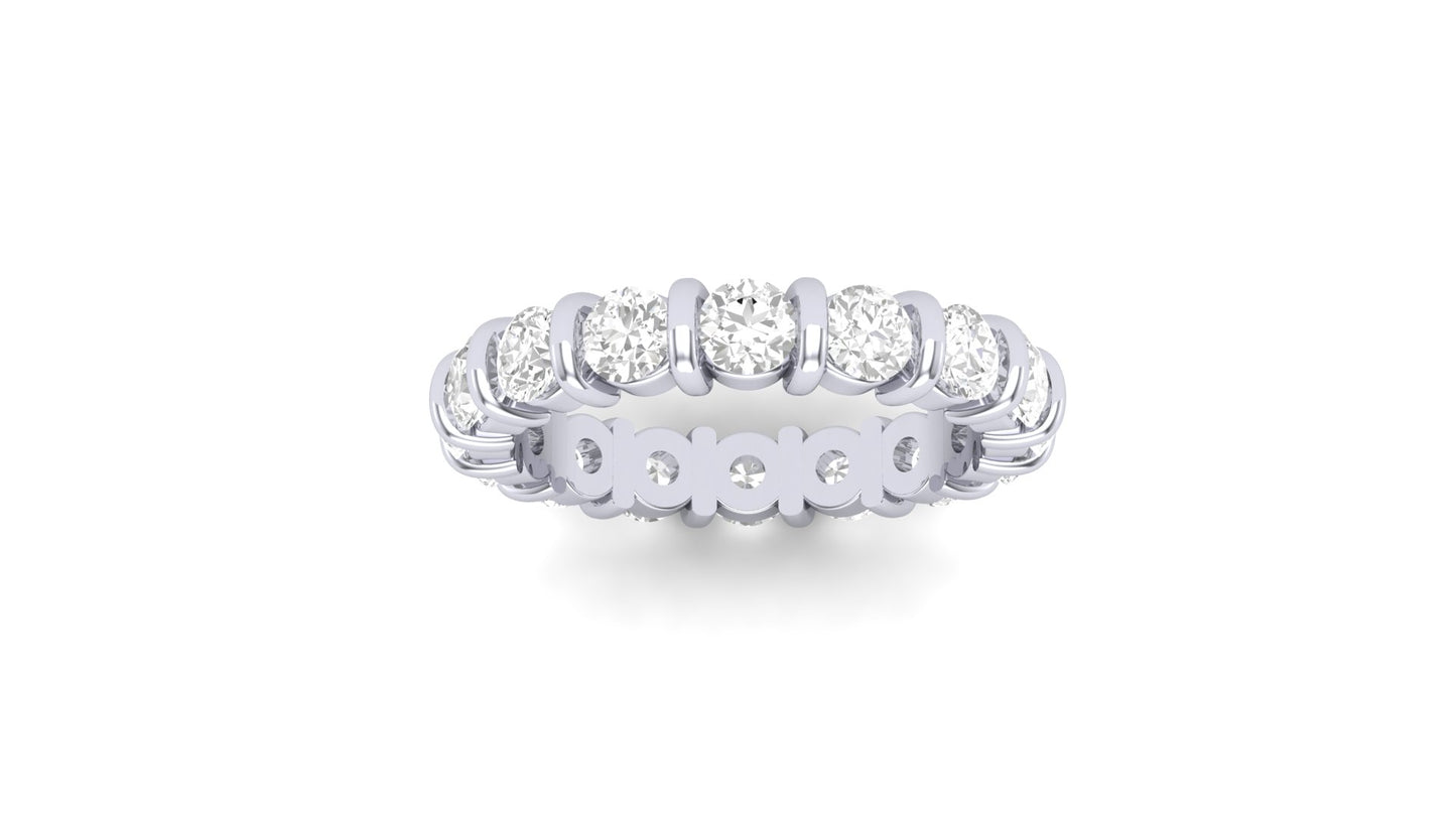2.55 ctw Round Shape Lab Grown Diamonds | Designer Band.