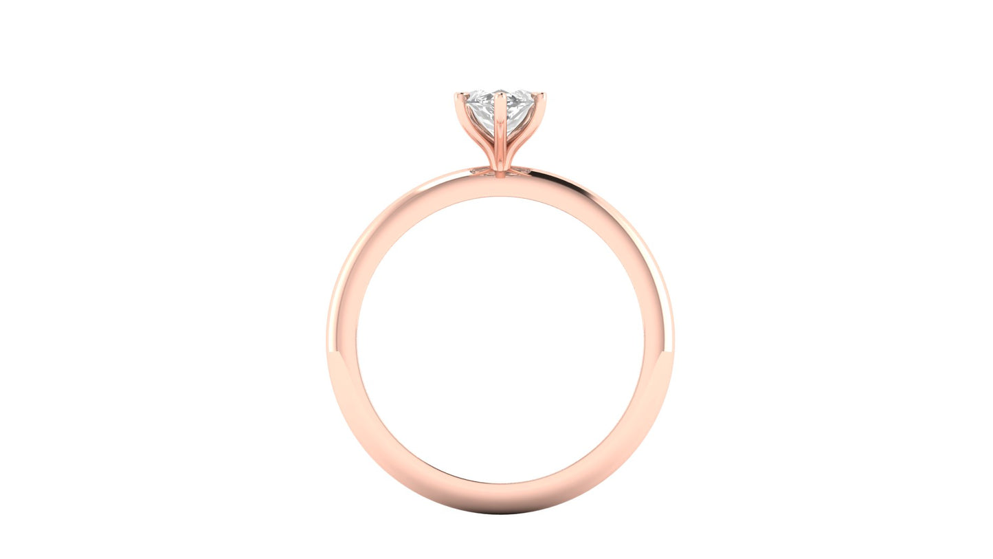 1.00 ctw Marquise Shape Lab Grown Diamond | 6 Prong Setting | Solitaire Ring.