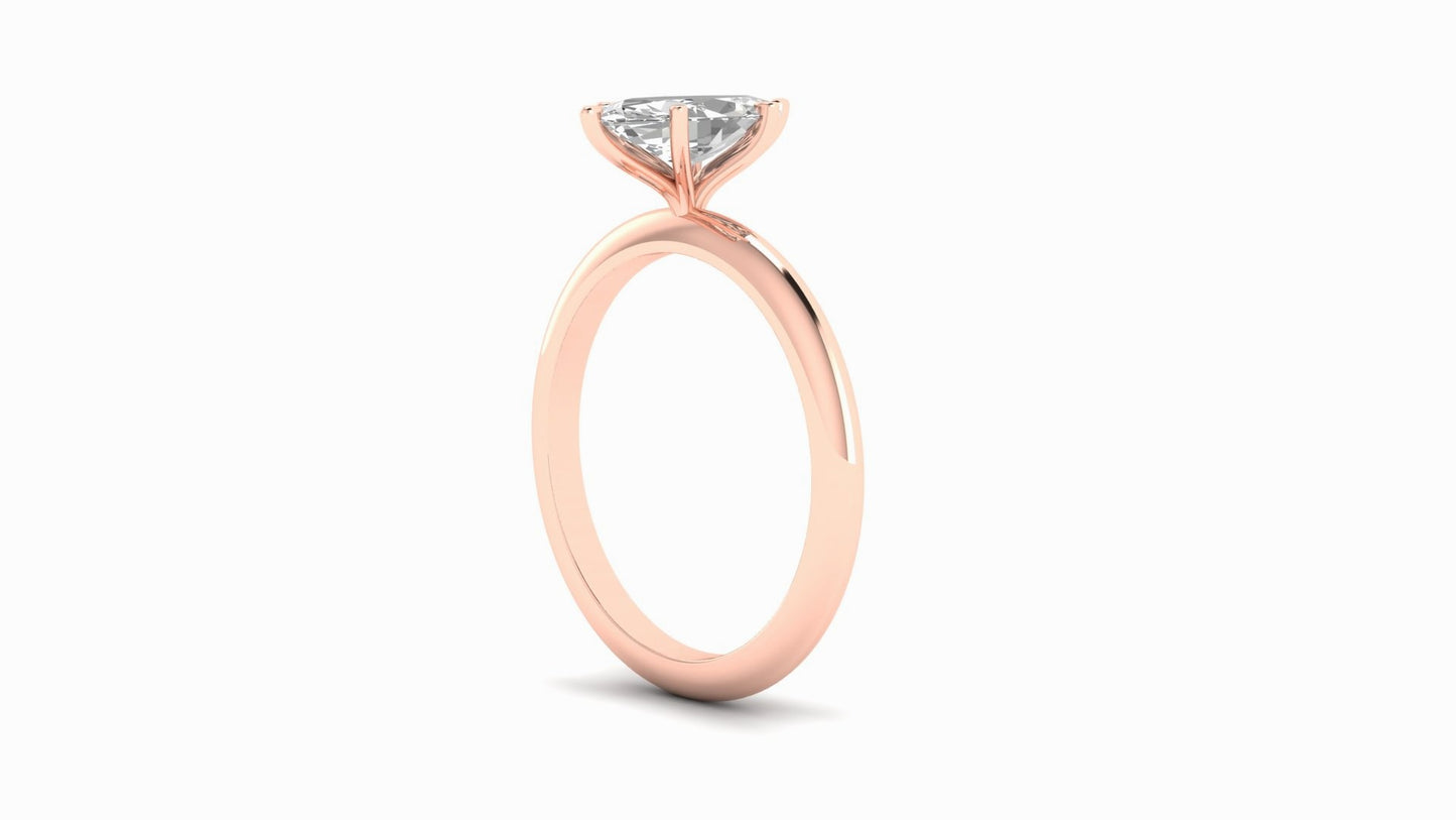 1.00 ctw Marquise Shape Lab Grown Diamond | 6 Prong Setting | Solitaire Ring.