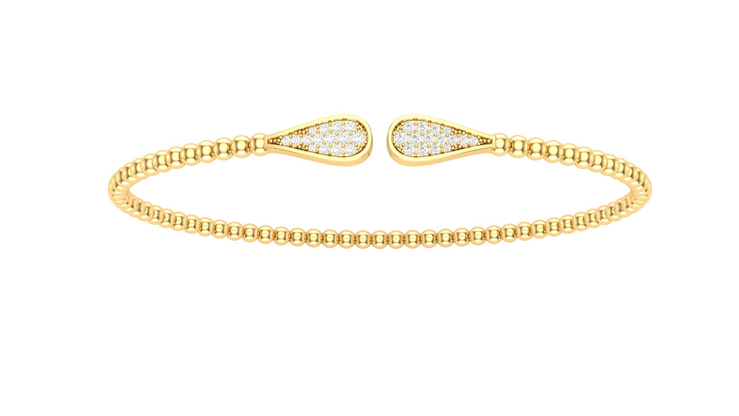 0.15 ctw Lab Grown Diamonds | Designer Bangle.