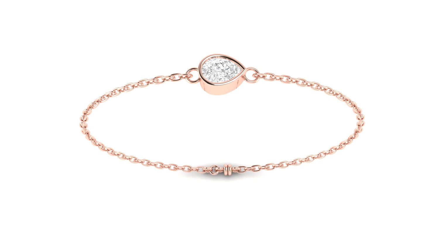1.00 ctw Pear Shape Lab Grown Diamond | Loose Bracelet