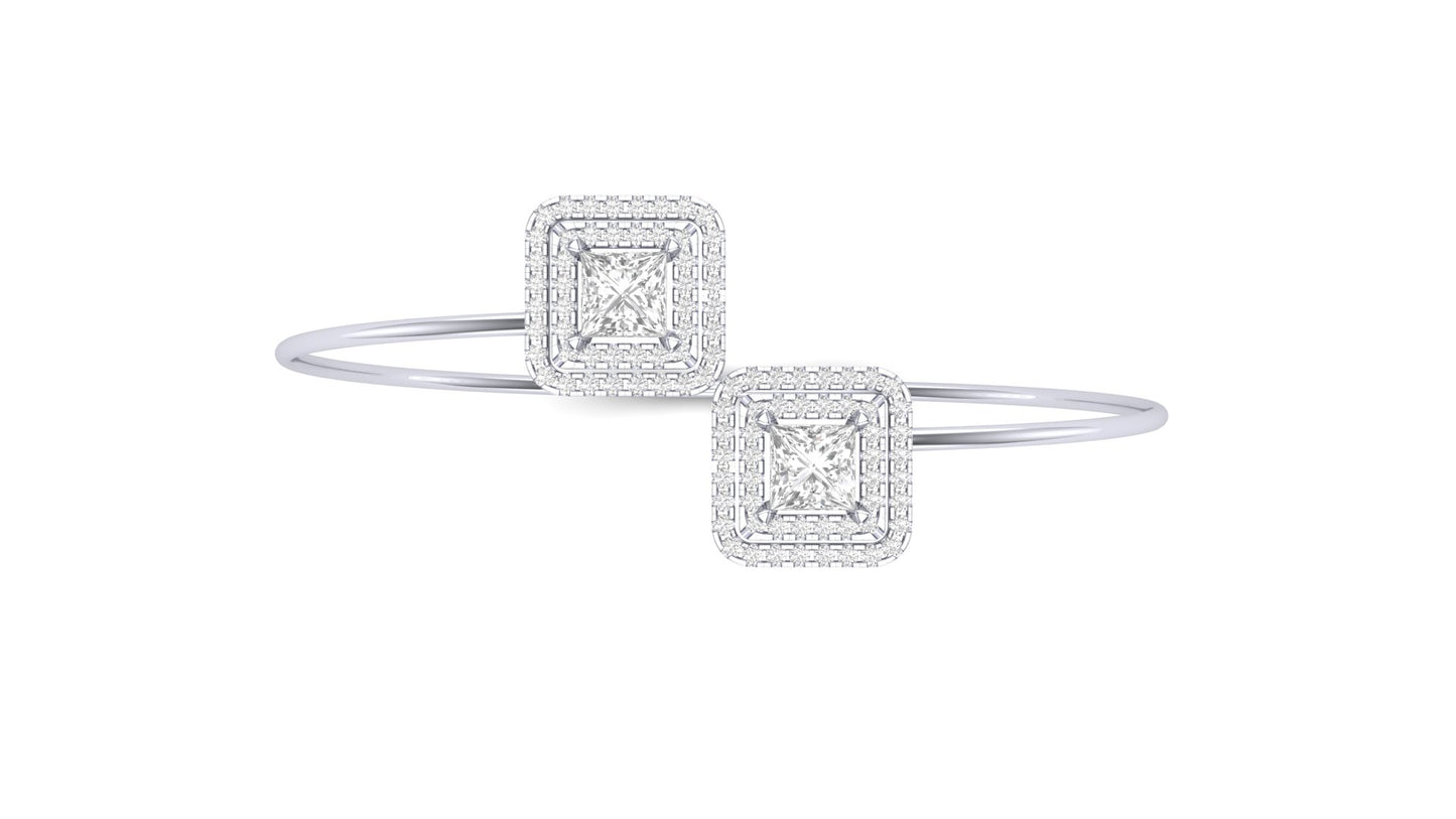 1.50 ctw Lab-Grown Diamonds | Designer Bangle.