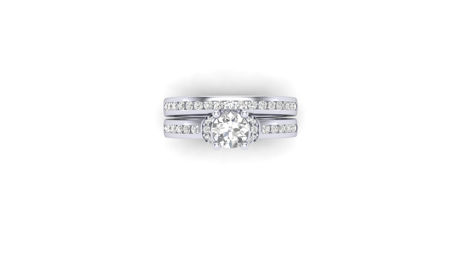 2.00 ctw Round Shape Lab Grown Diamonds | Designer Ring.