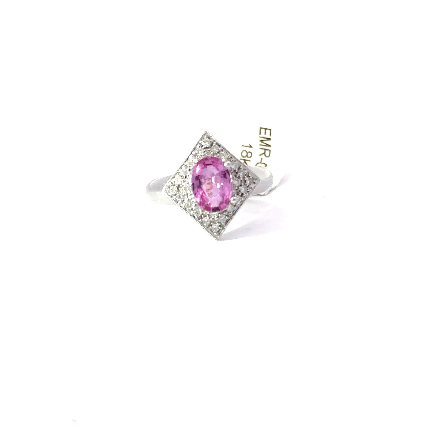 18K White Gold Ring.