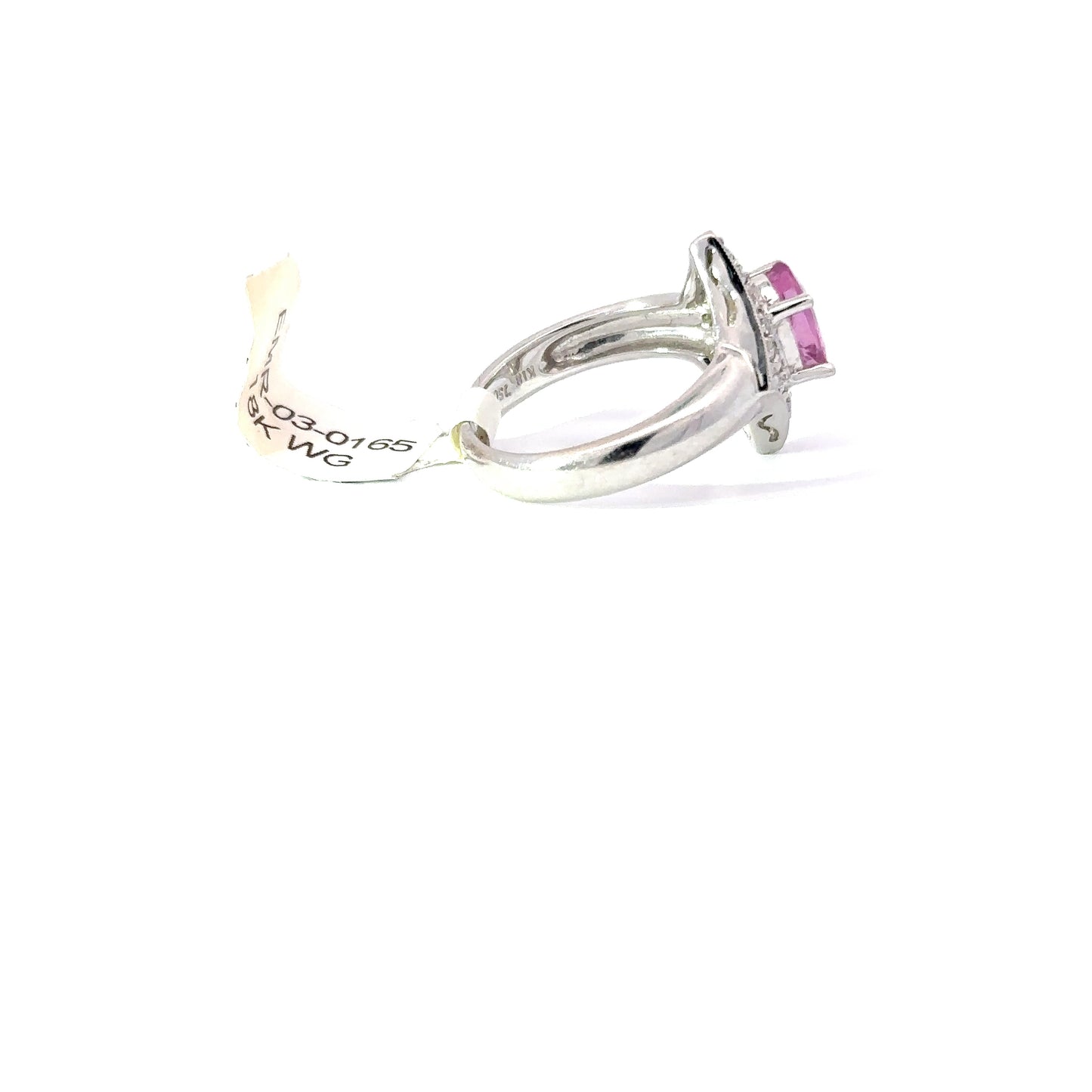 18K White Gold Ring.
