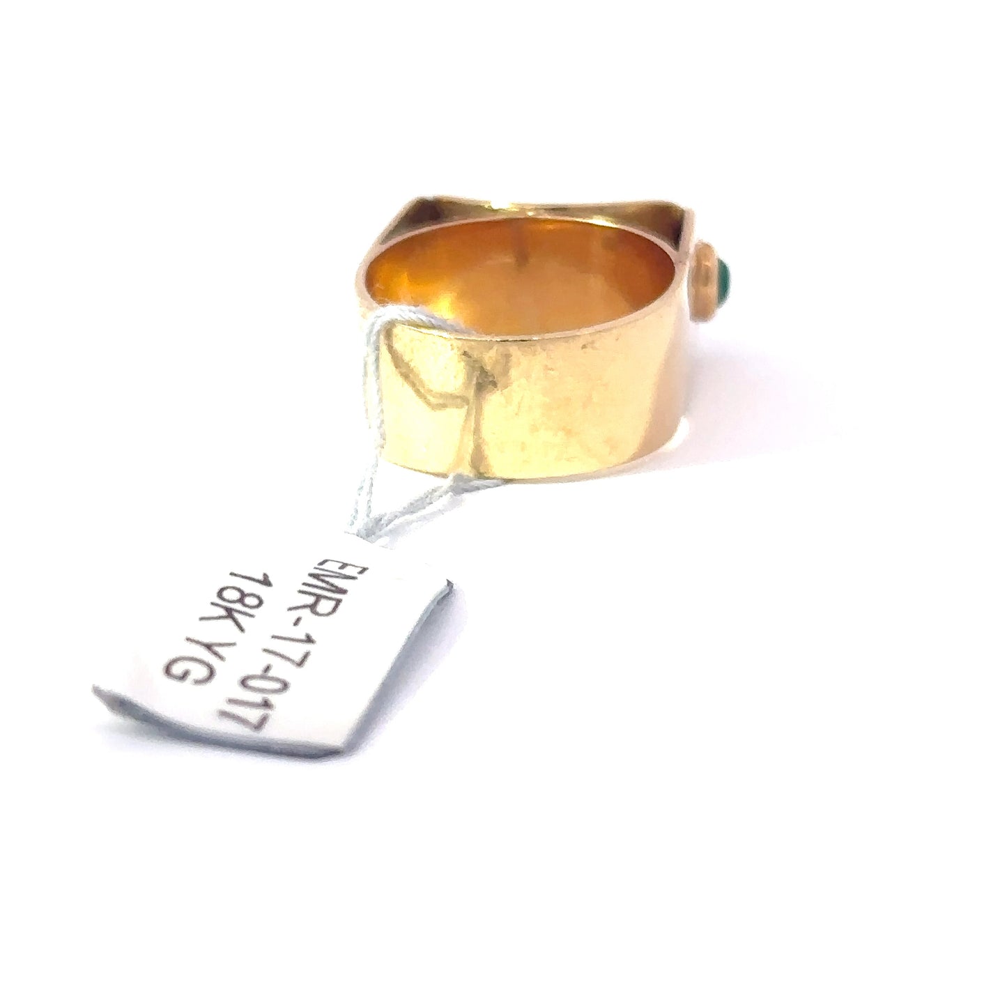 18K YELLOW GOLD | 6.5 CT NATURAL EMERALD VINTAGE RING.