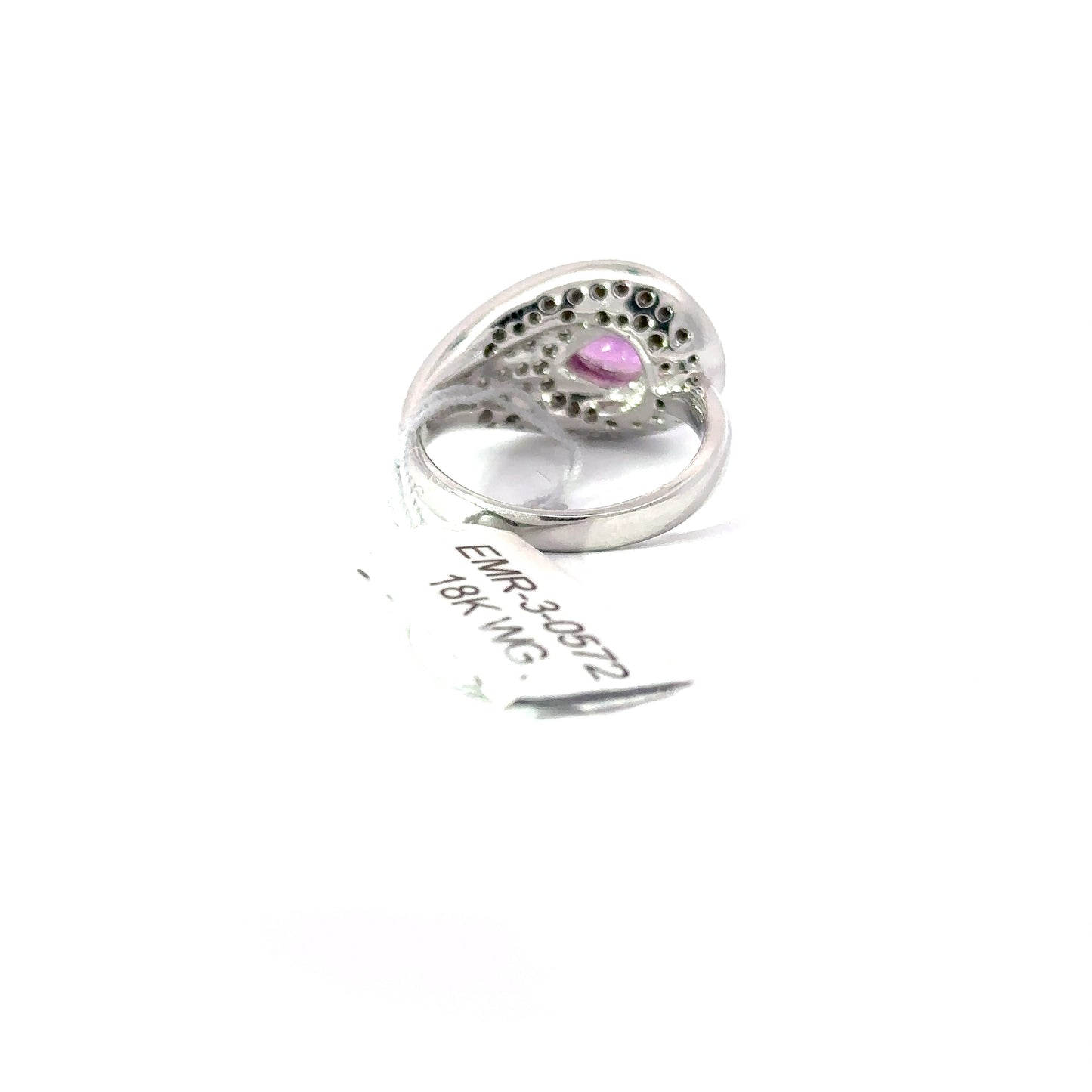 18K White Gold Ring.