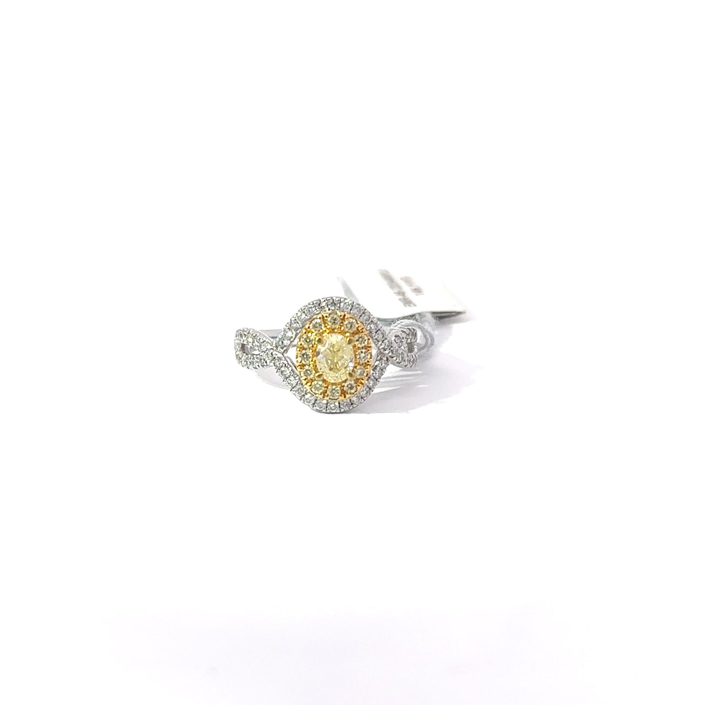 1.17ct Total Natural Diamonds Including Center Stone | 14K YWG Ring