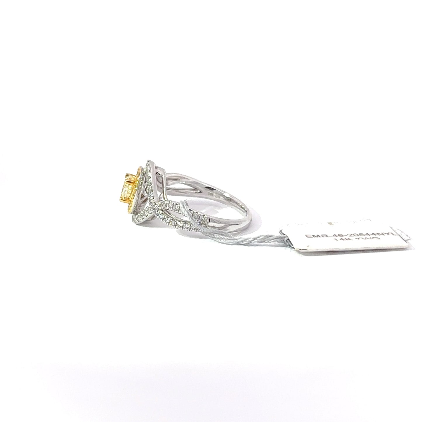 1.17ct Total Natural Diamonds Including Center Stone | 14K YWG Ring