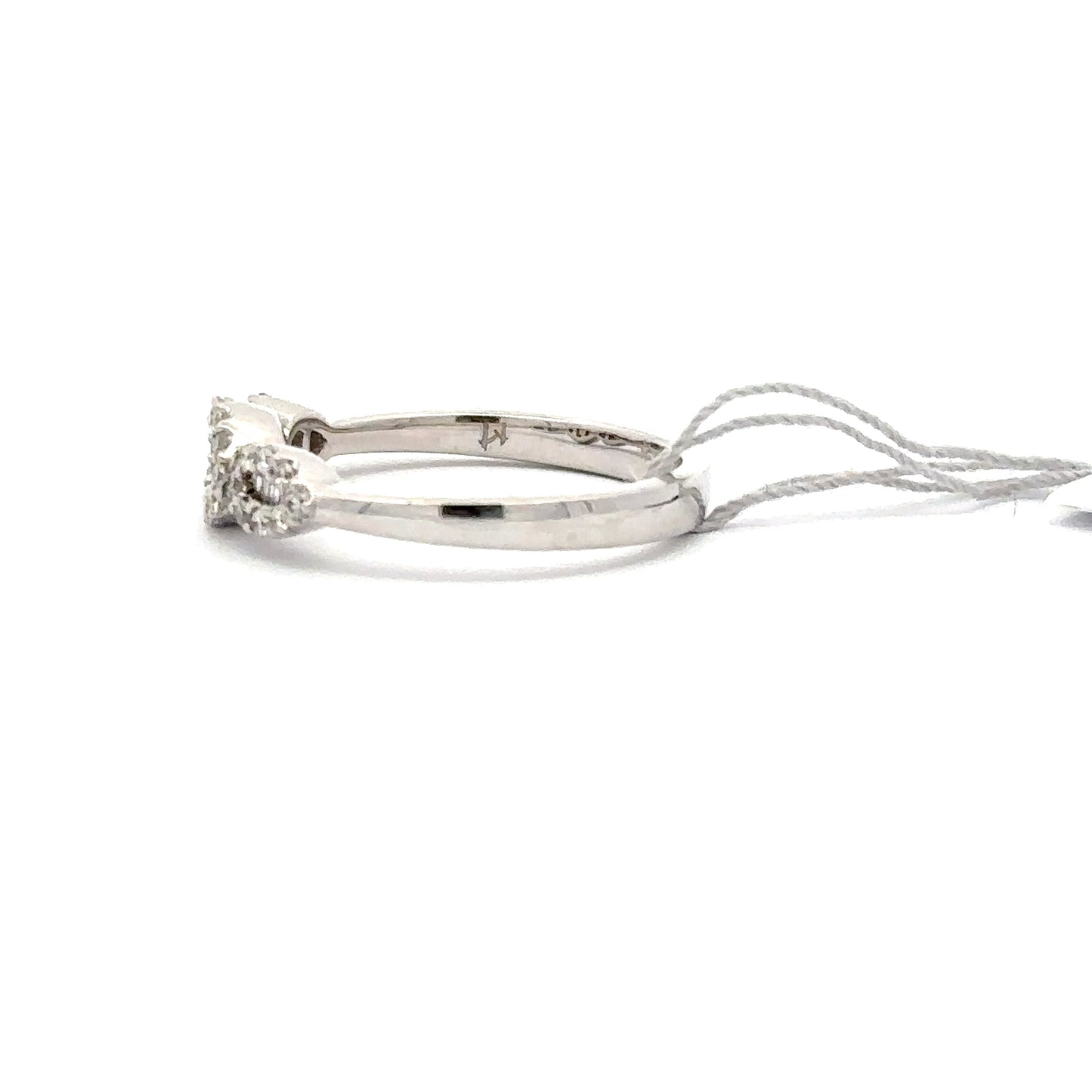 0.38 ctw Natural Diamond Ring | 18k White Gold