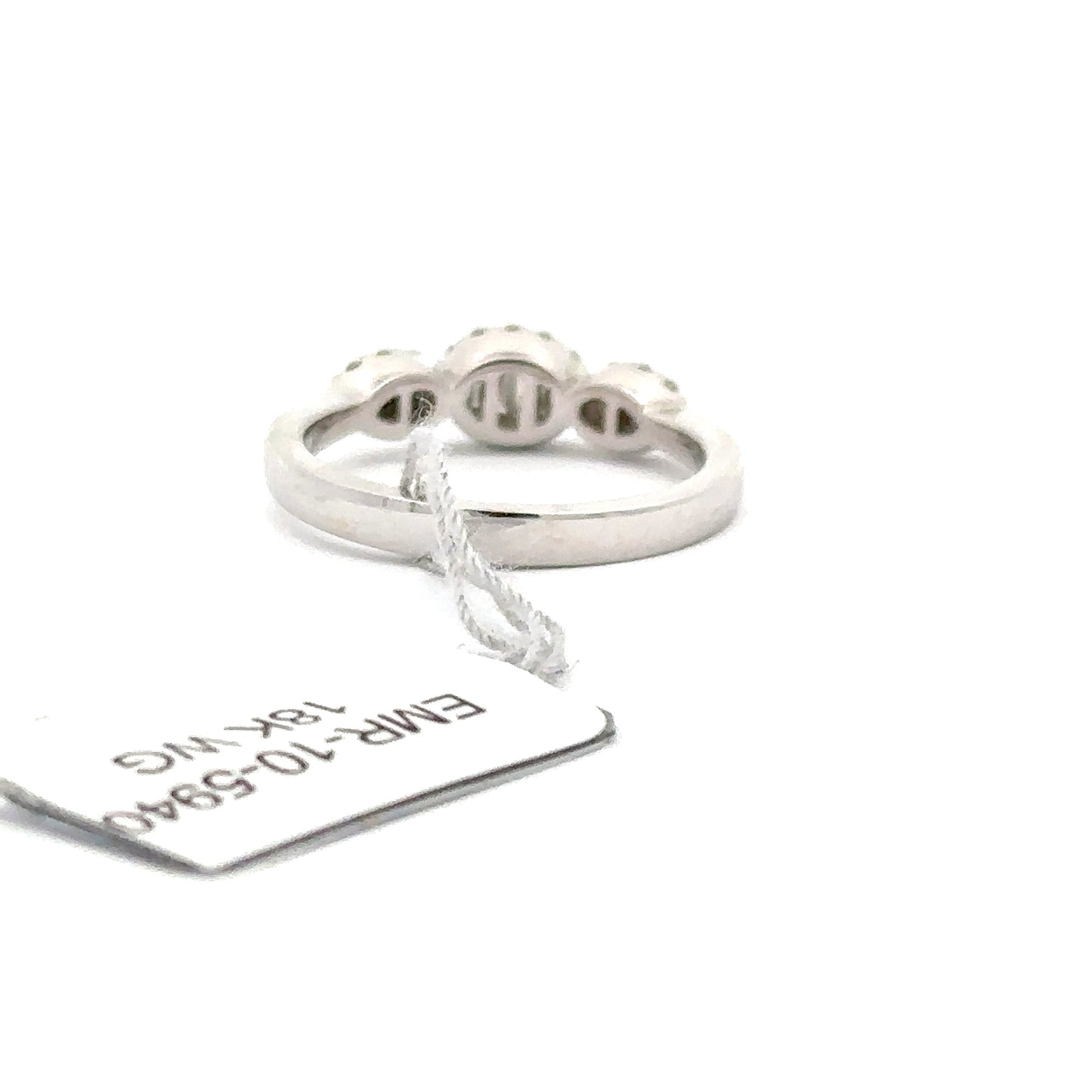 0.38 ctw Natural Diamond Ring | 18k White Gold