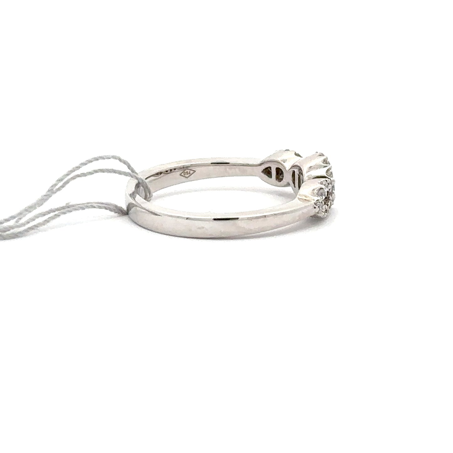 0.38 ctw Natural Diamond Ring | 18k White Gold