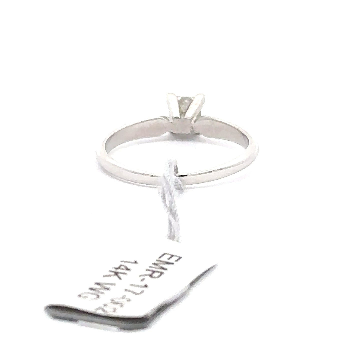 0.50ct Natural Princess-Cut Diamond Ring | 14K WG