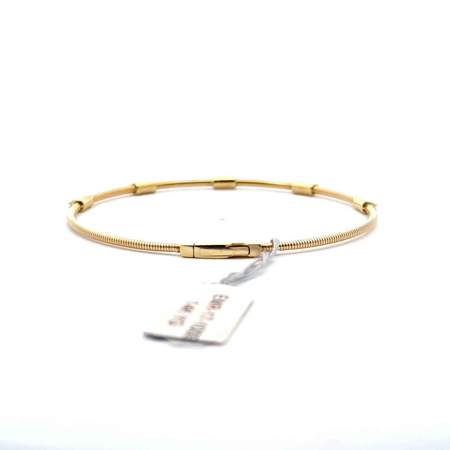 0.25 ctw Flexible Bangle | 14k Yellow Gold.