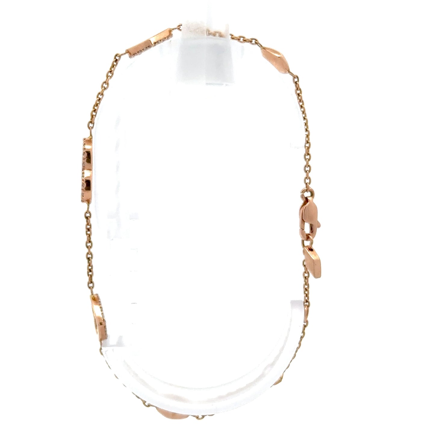 0.36 ctw Natural Diamond | Mother of Pearl | 14K Rose Gold
