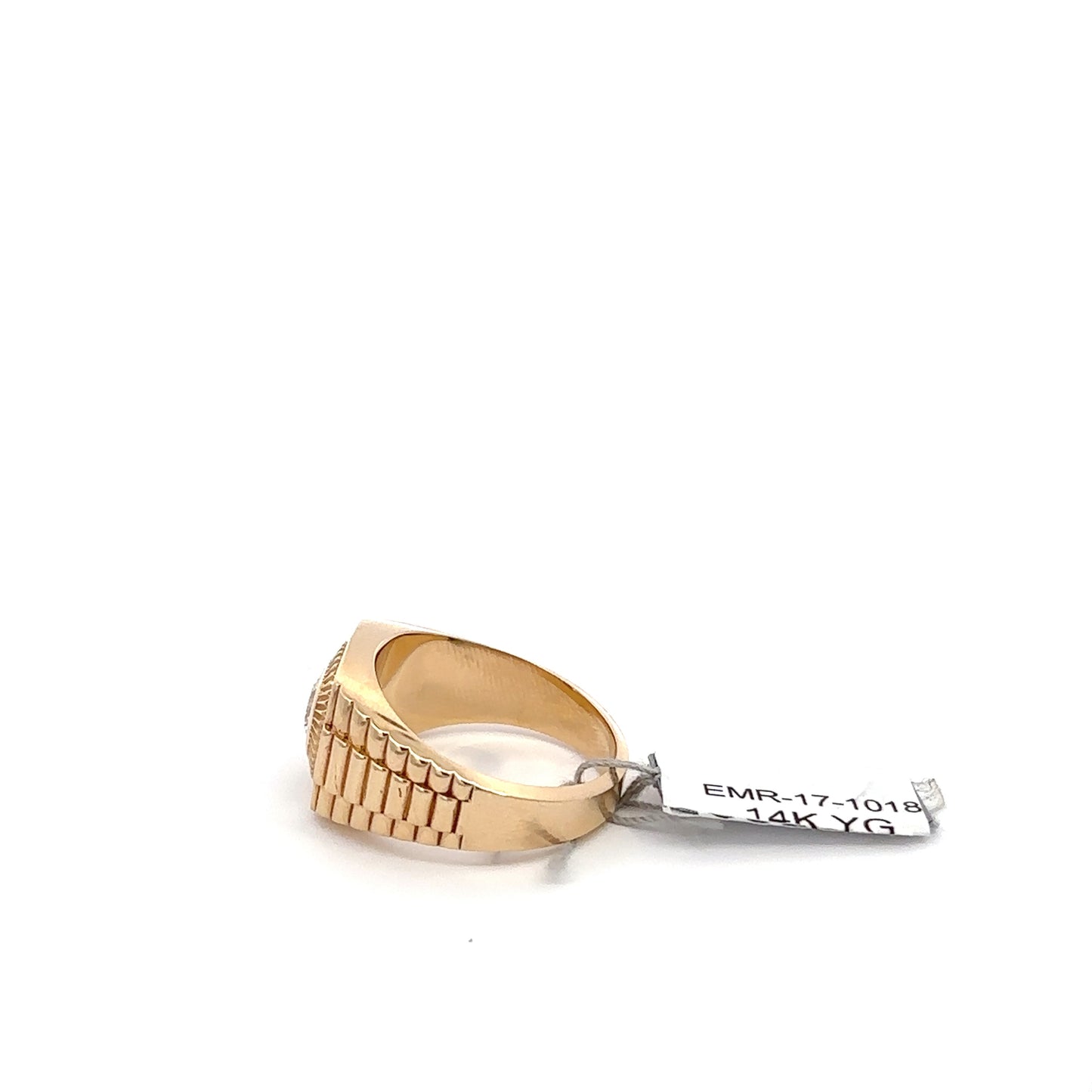 1.08 ct Lab-Grown Round Diamond | 14k YG | WG Men's Ring | 17.2 Grams.