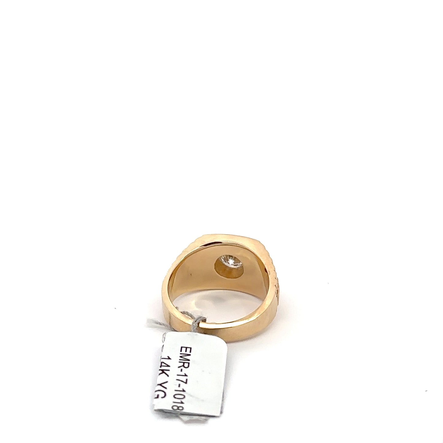 1.08 ct Lab-Grown Round Diamond | 14k YG | WG Men's Ring | 17.2 Grams.