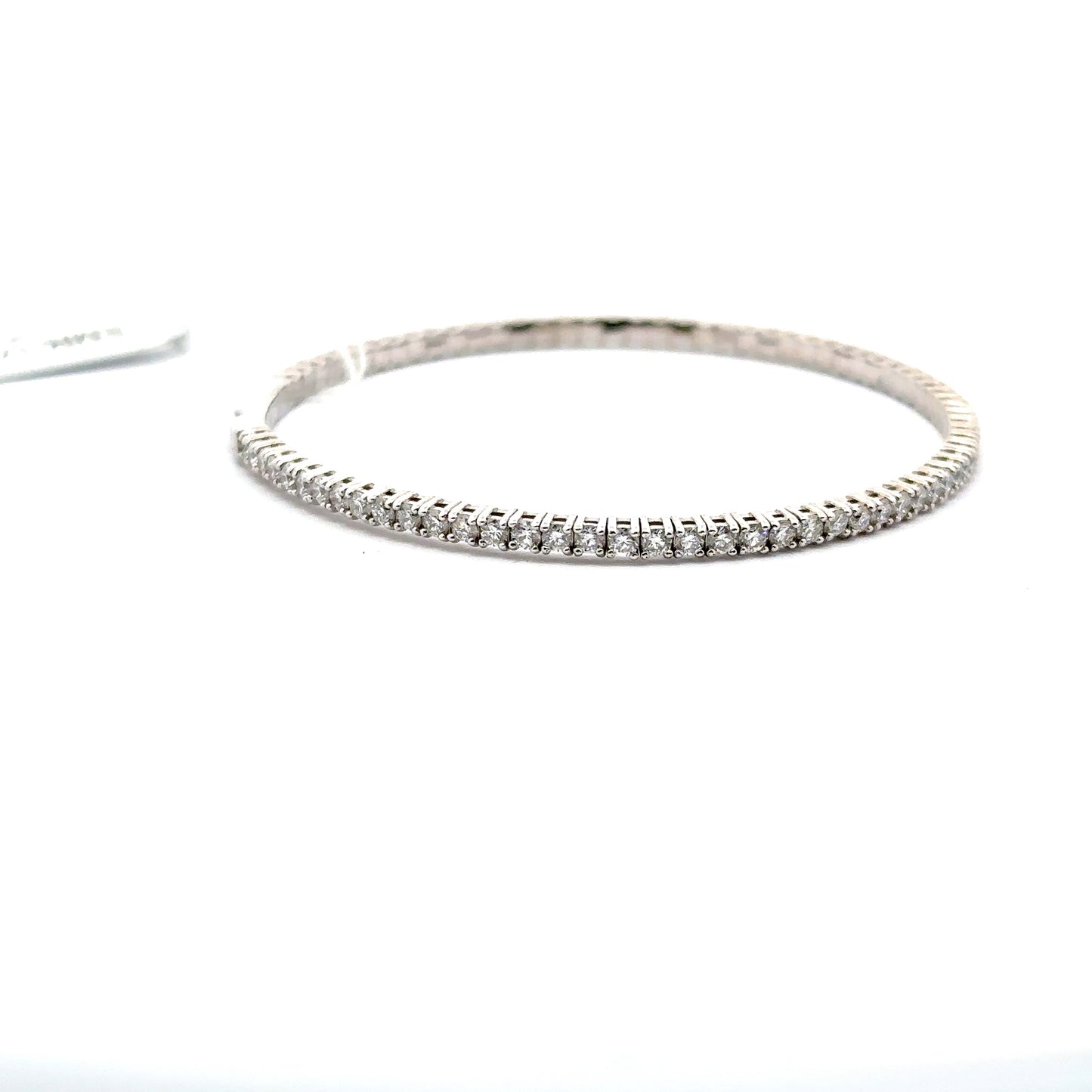 2.65 ctw Flexible Bangle | 14k White Gold.