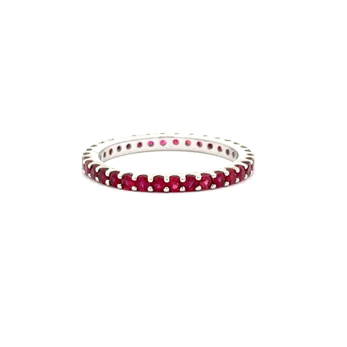 1.02ct Natural Ruby Diamonds Band | 14K WG