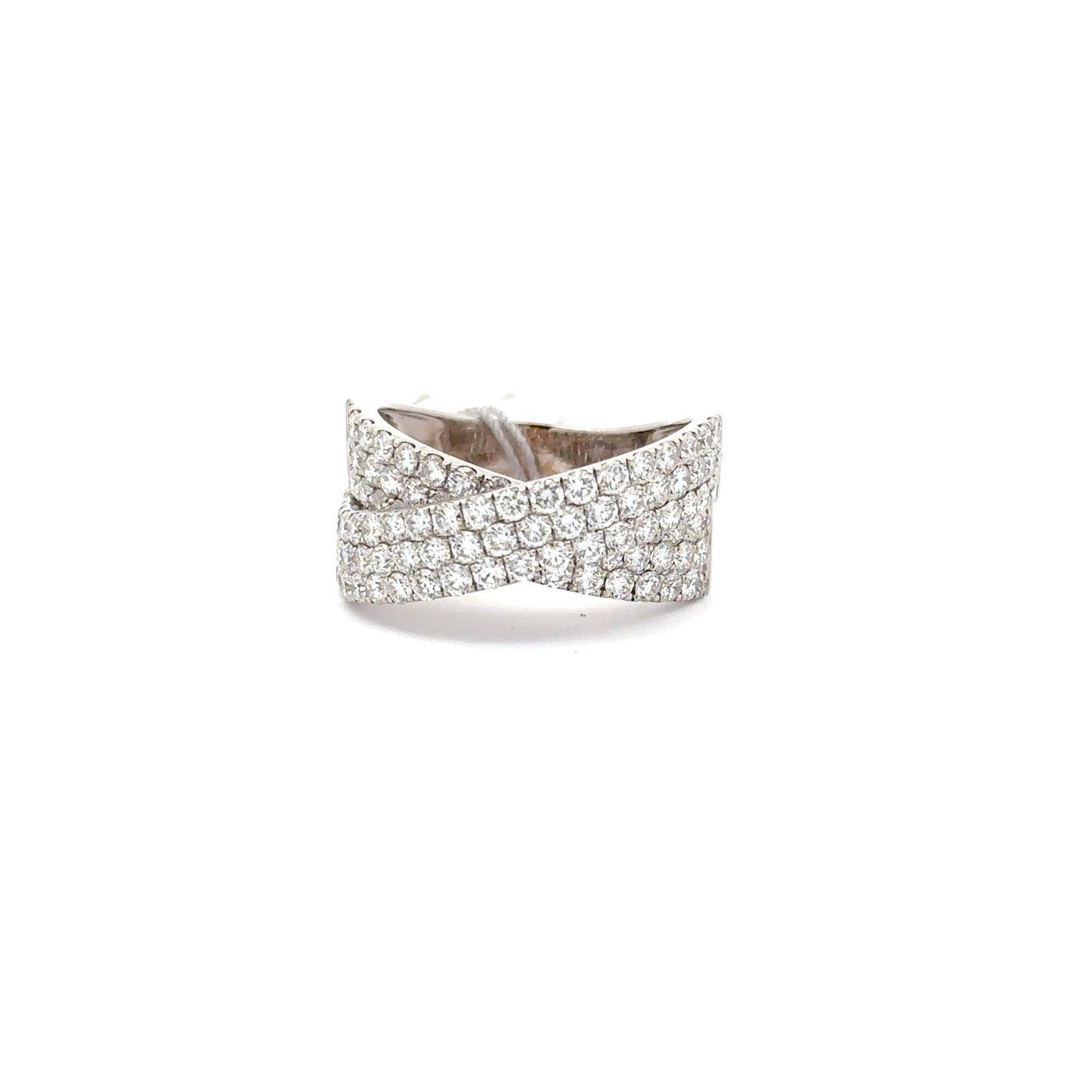 3 ctw Natural Diamond Ring | 18k White Gold