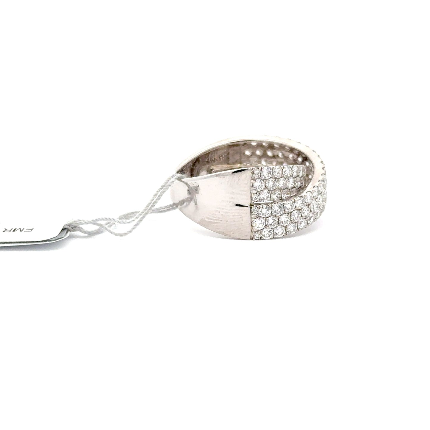 3 ctw Natural Diamond Ring | 18k White Gold