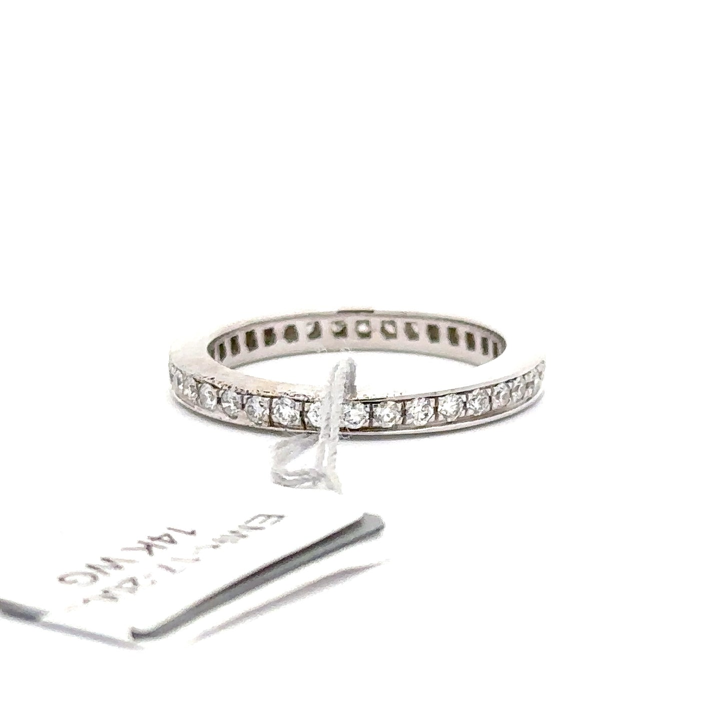 1.00ct Natural Diamond Channel-Set Band Ring | 14K WG