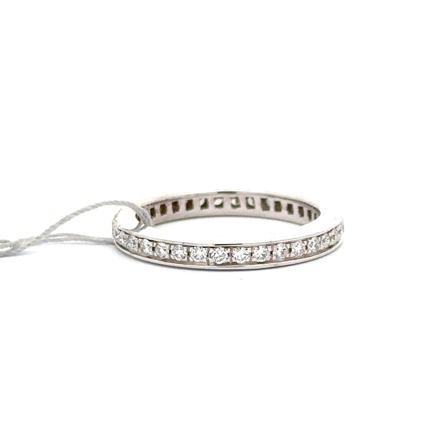 1.00ct Natural Diamond Channel-Set Band Ring | 14K WG