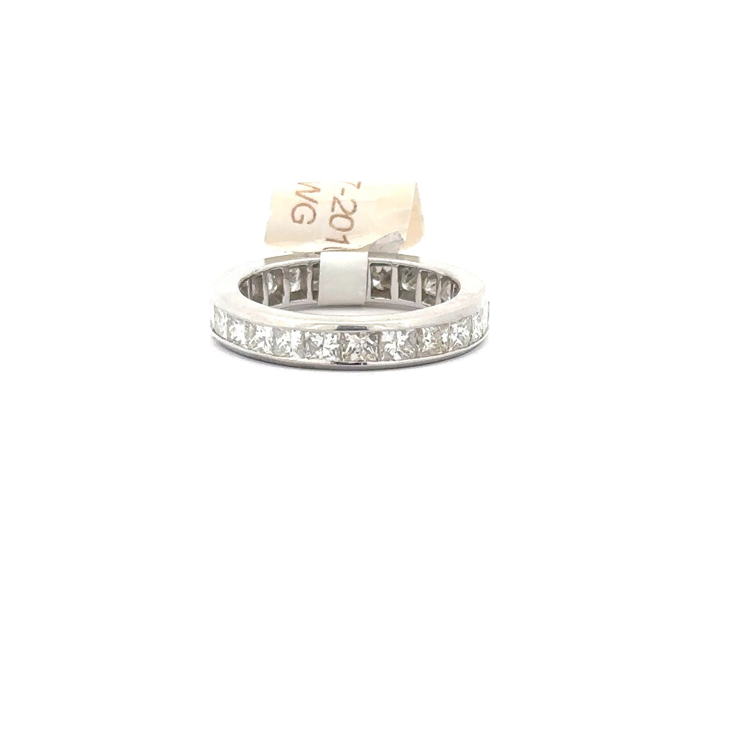6.15ct Natural Diamond Channel-Set Band Ring | 14K WG