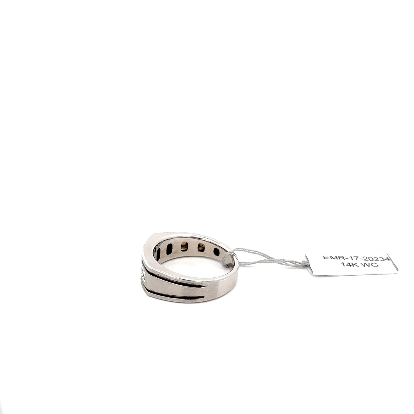 14k WG Men’s Ring with Round Diamonds