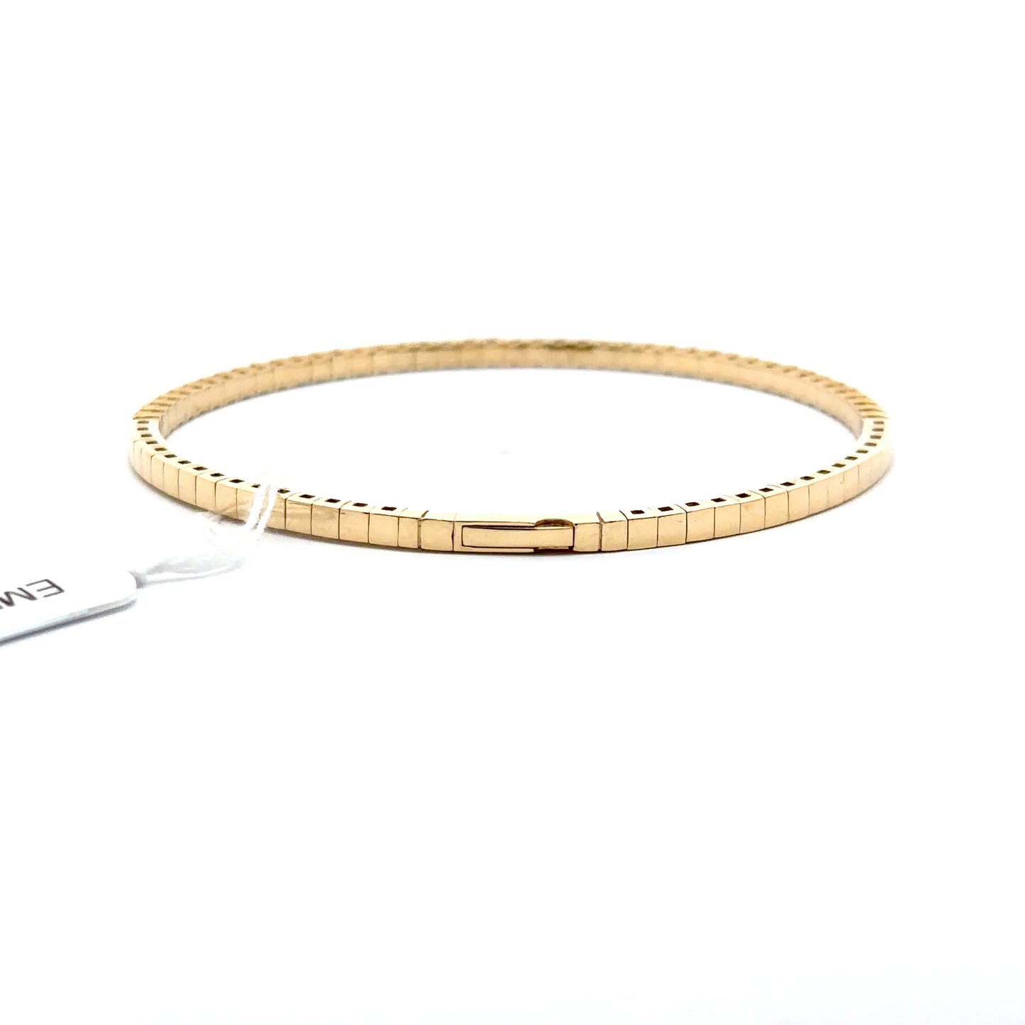 1.52 ctw Flexible Bangle | 14k Yellow Gold.
