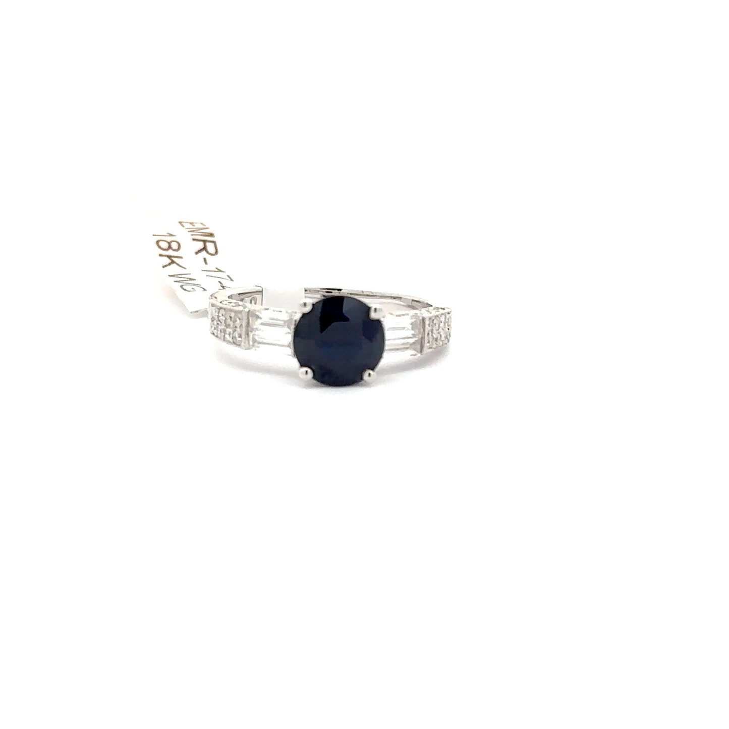 Beautiful Sapphire/Diamond Women’s Ring Set in 18K White Gold