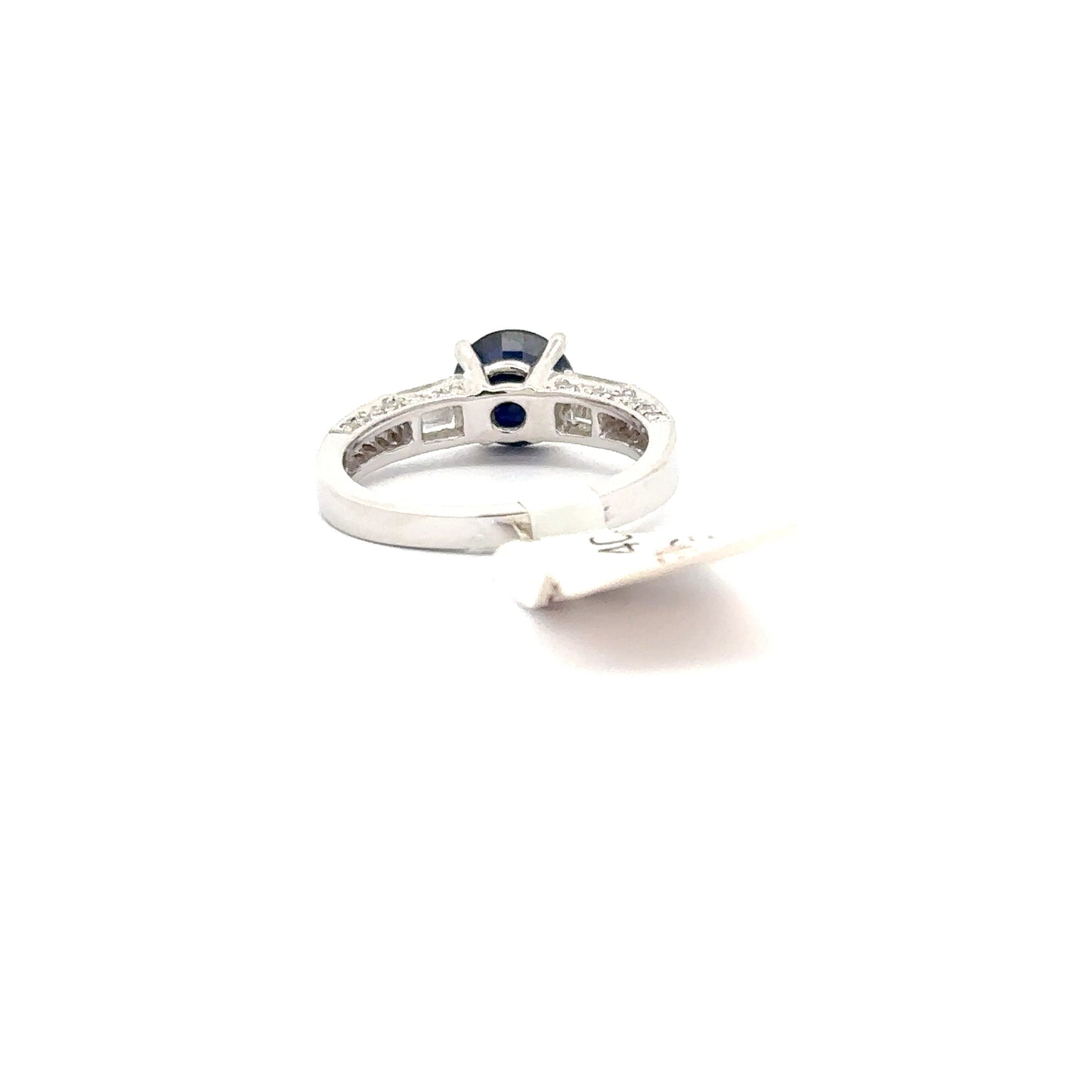 Beautiful Sapphire/Diamond Women’s Ring Set in 18K White Gold