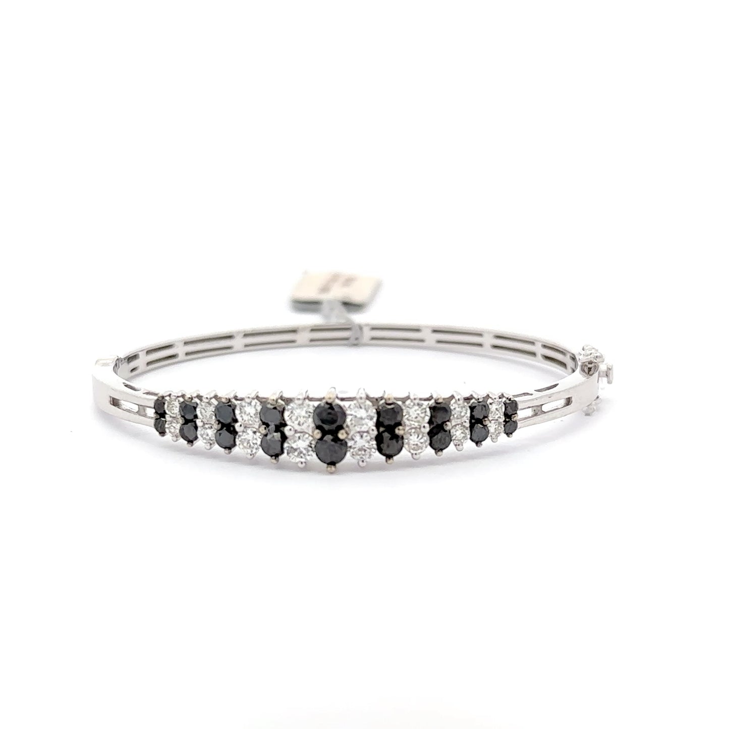 3.00 ctw Natural Diamonds & Balck Diamonds | 14K White Gold