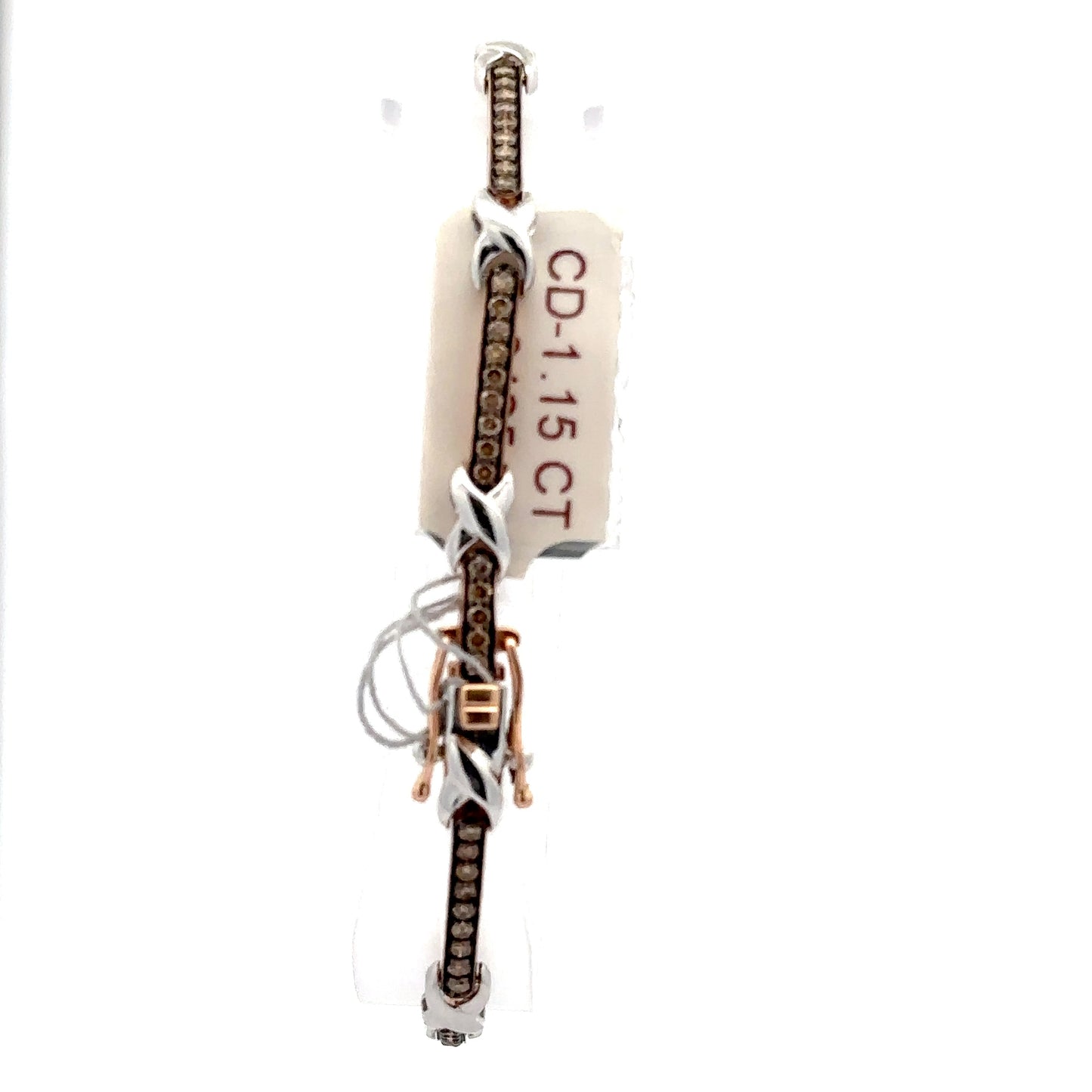 1.15 ctw Natural Chocolate Diamonds | 14k White/Rose Gold.