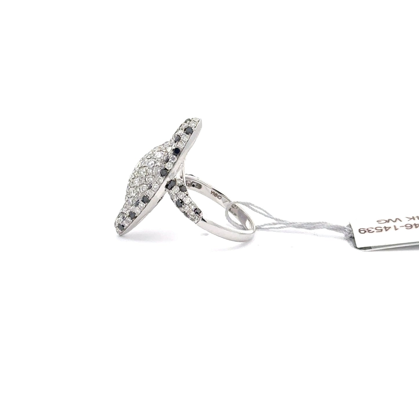 14K WHITE GOLD | 1.54 CT NATURAL DIAMOND | 0.42 BLACK DIAMOND