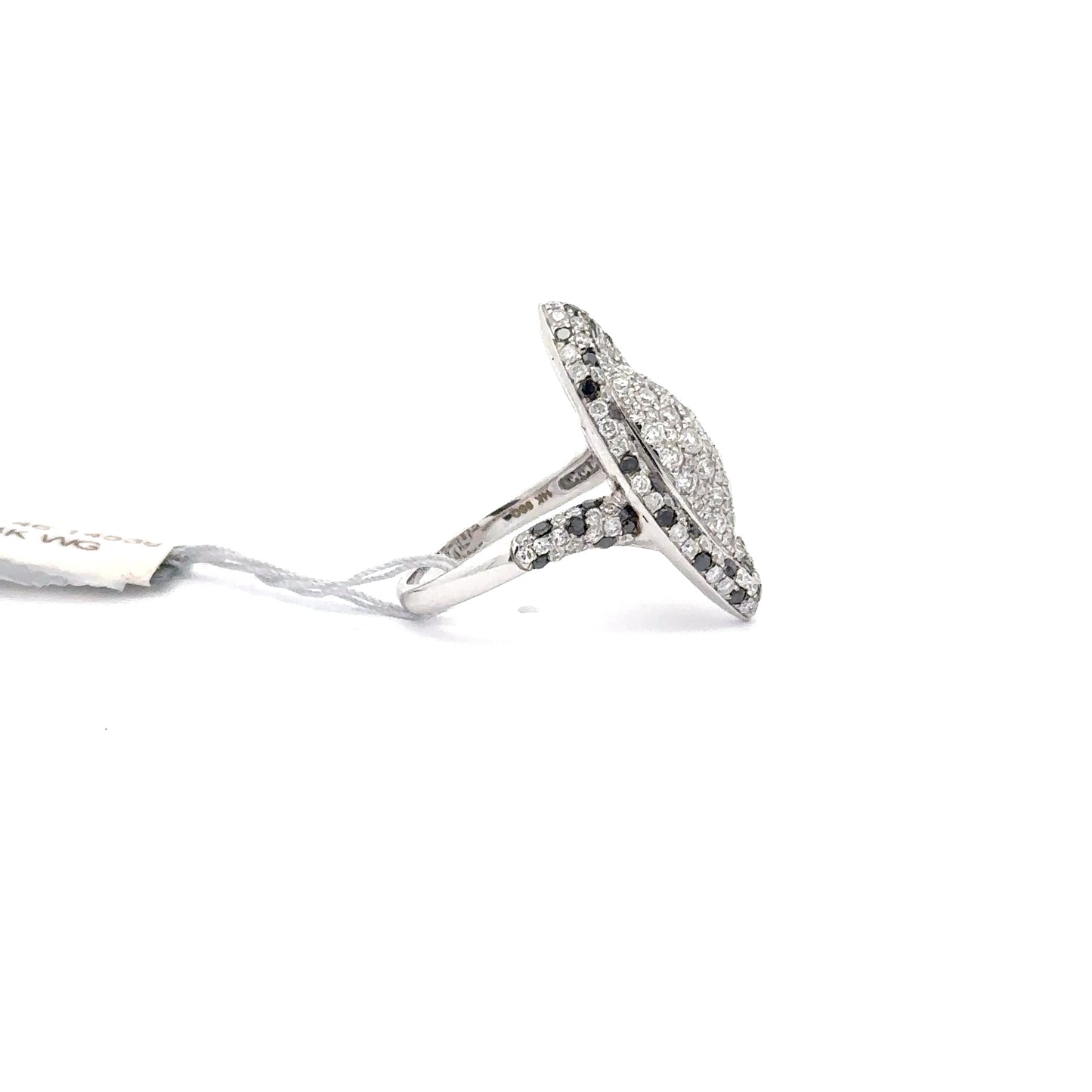 14K WHITE GOLD | 1.54 CT NATURAL DIAMOND | 0.42 BLACK DIAMOND