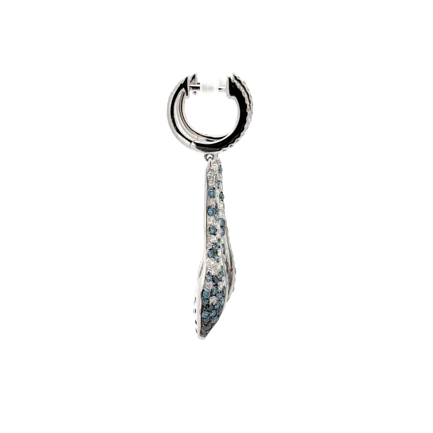 2.06 ct Natural Blue Diamonds | 1.44 ct Natural Diamonds | 14k White Gold.