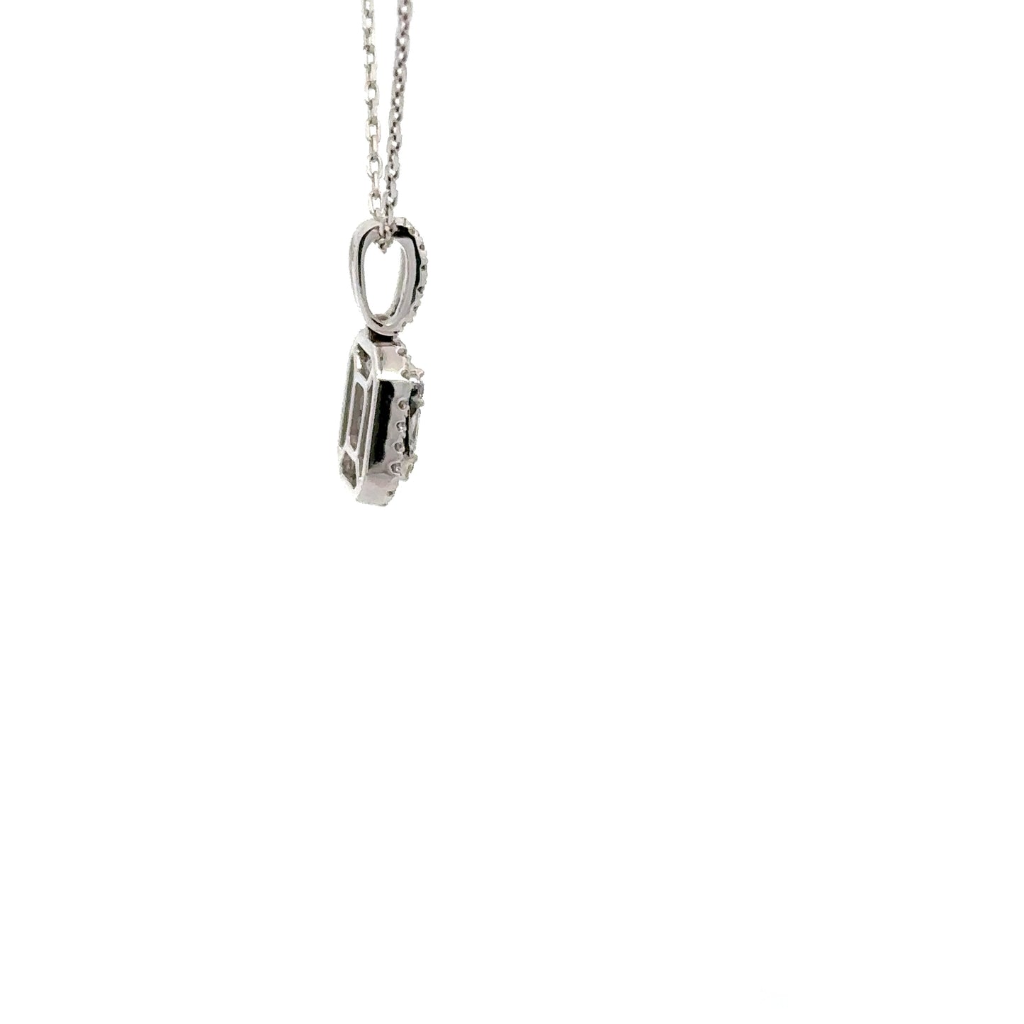 0.50 ctw Natural Diamonds Pendant | 14k White Gold.
