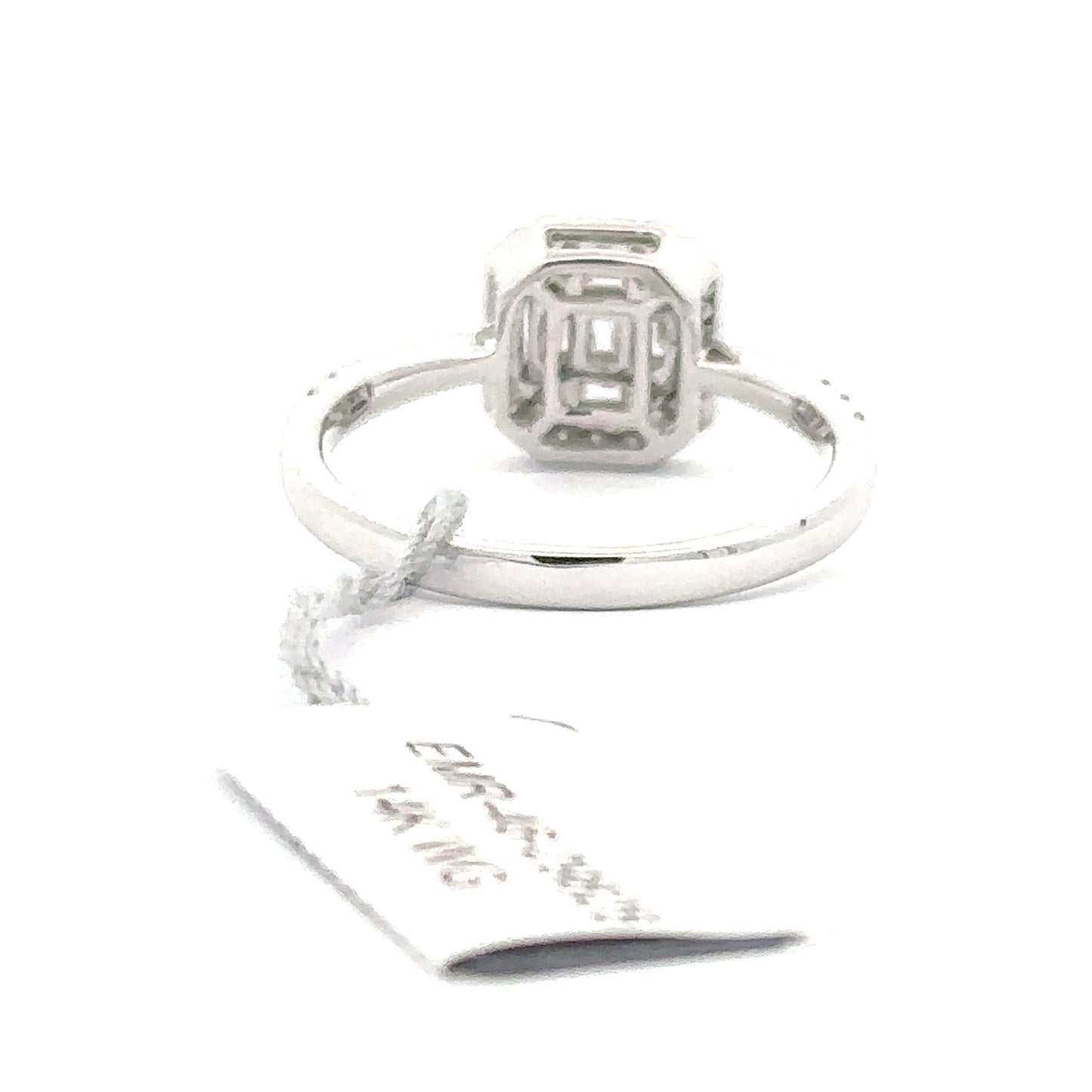 0.56 ctw Natural Diamond Ring | 14k White Gold