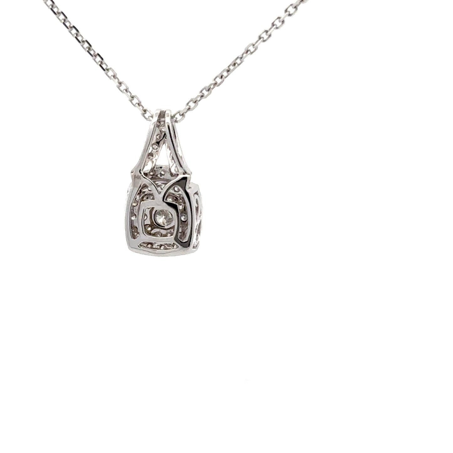 0.76 ctw Natural Diamonds Pendant | 14k White Gold.