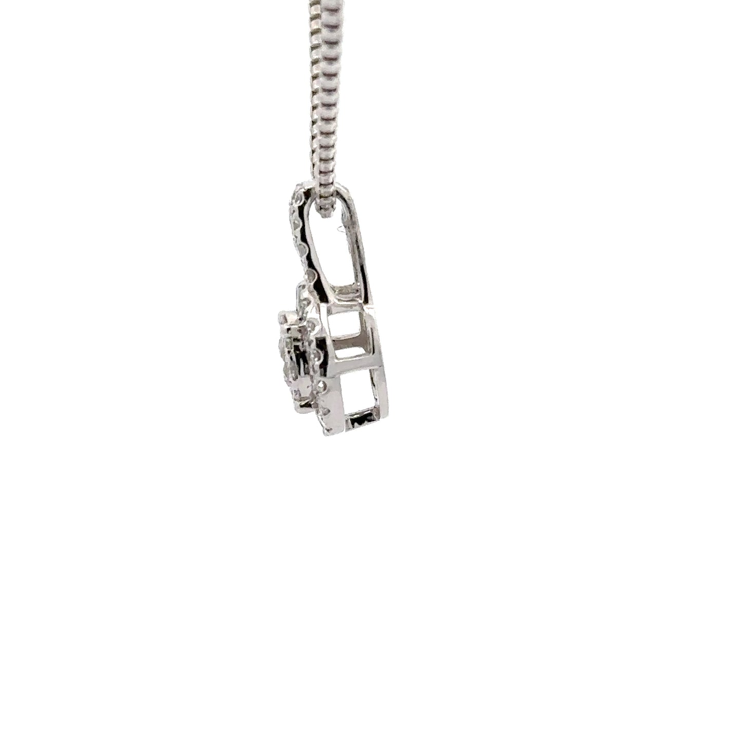 0.68 ctw Natural Diamonds Pendant | 14k White Gold.