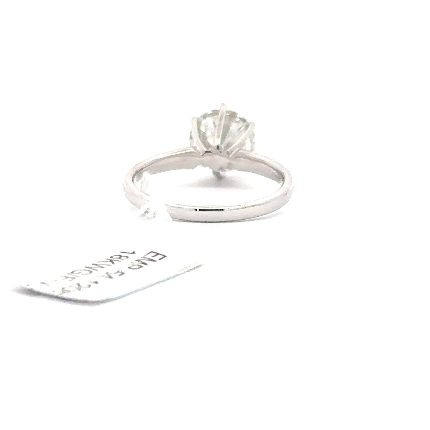 2.57ct F/VS Lab-Grown Round Diamond Ring | 18K WG