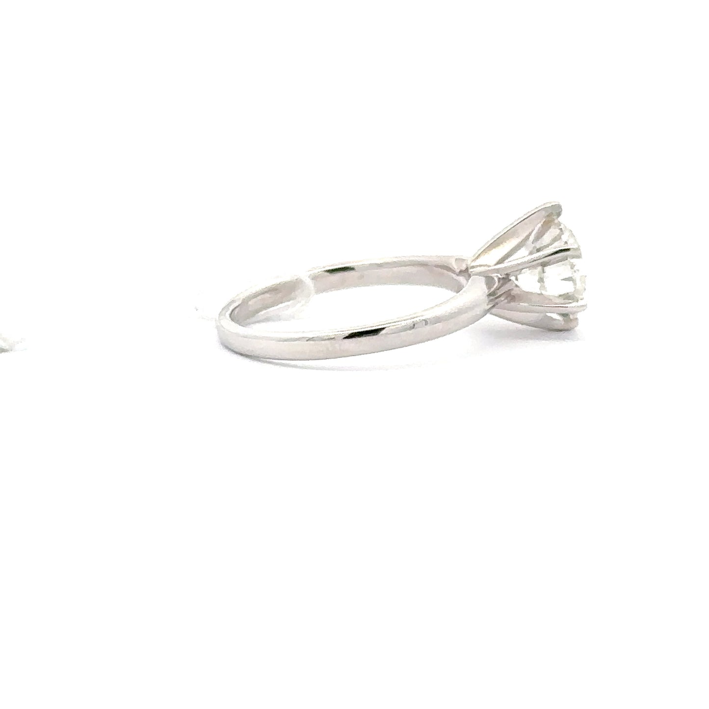 2.57ct F/VS Lab-Grown Round Diamond Ring | 18K WG