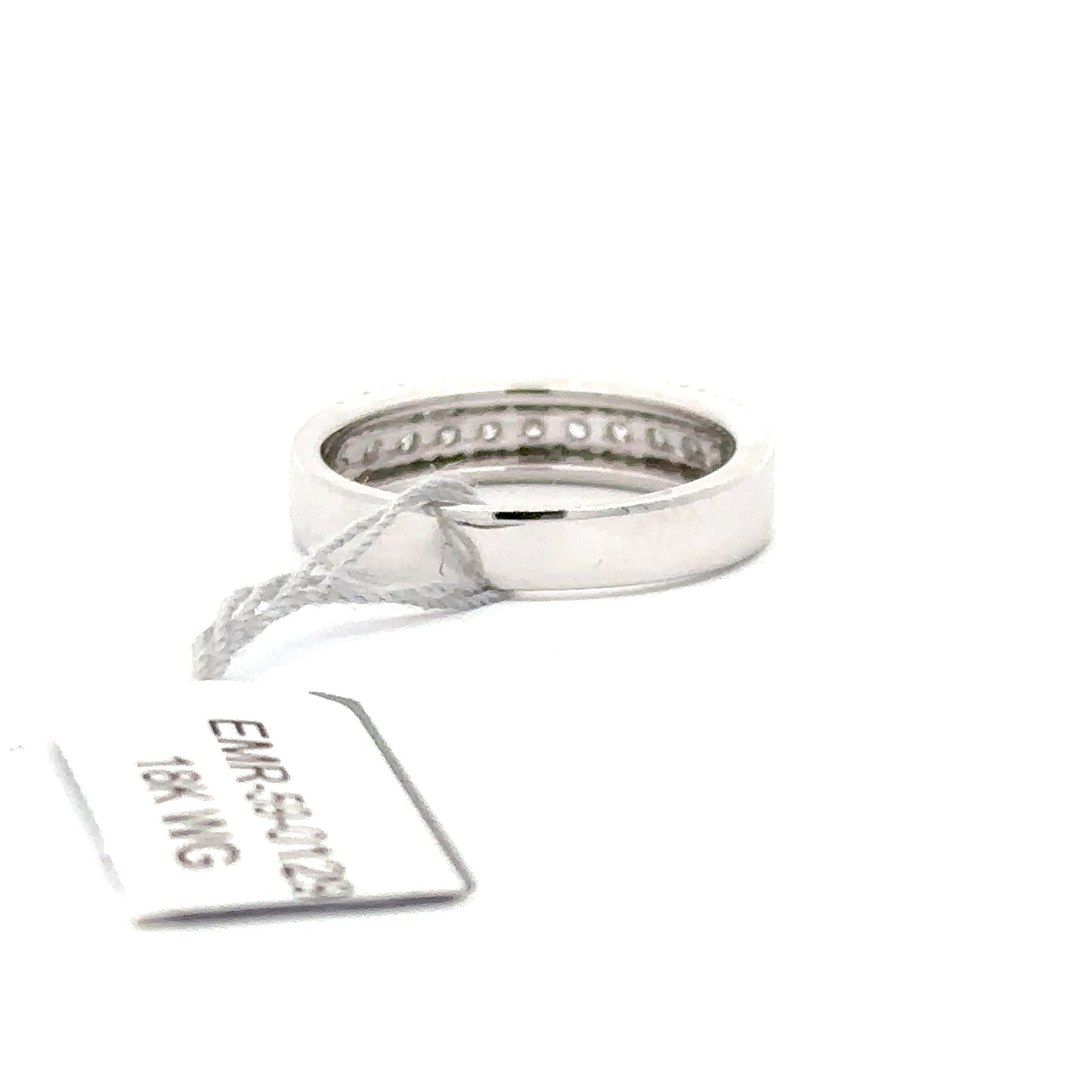 0.52ct Natural Diamond Band with Three Sparkling Rows | 18K WG